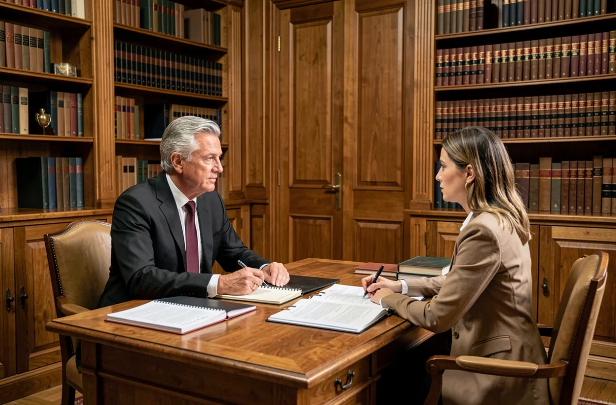 Avocat du cabinet Mouillac en consultation avec une cliente autour d'un dossier de droit du travail à Bordeaux